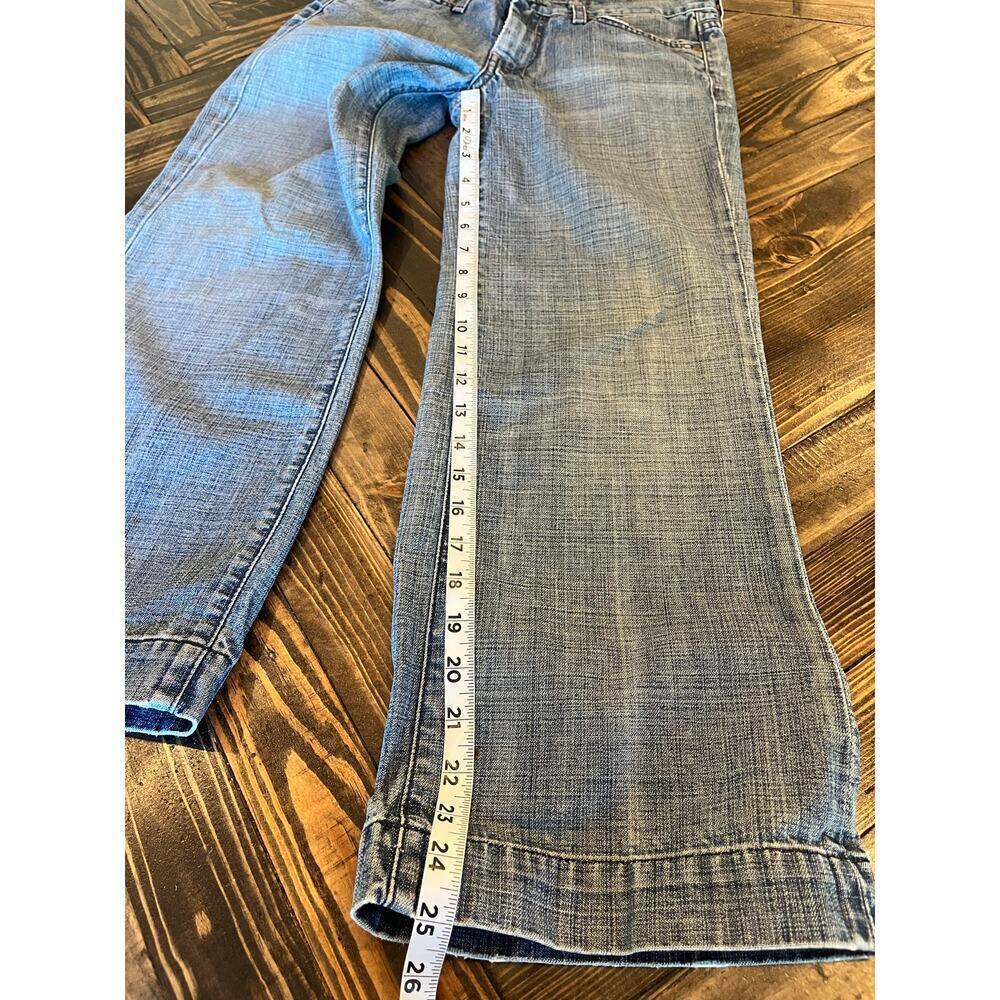 7 For All Mankind Cropped Jeans Women 27 Preppy Academia Twee Coquette Grunge - Picture 6 of 12